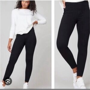 Spanx Women's Jean-Ish Pull On Ankle Pants Black‎ Sz XL